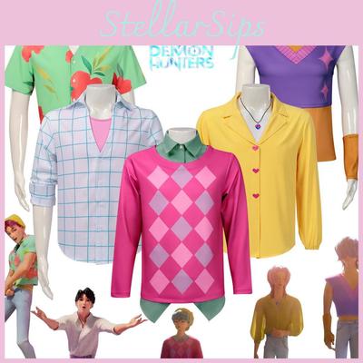 Kpop Hunters Demon Saja Boys Cosplay Costume Halloween Party Performance Stage