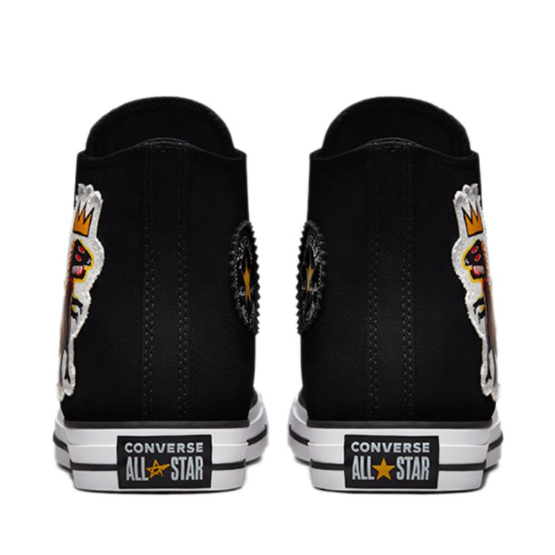 Converse Chuck Taylor All Star Trendy High Top Espadrilles Unisex Black and Yellow