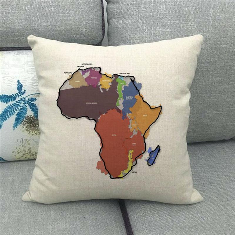 A Simple Sketch Of The Beautiful Earth Digital Printing Short Plush Pillow Covers For Car Sofa Office Cushion Cover Home Goods