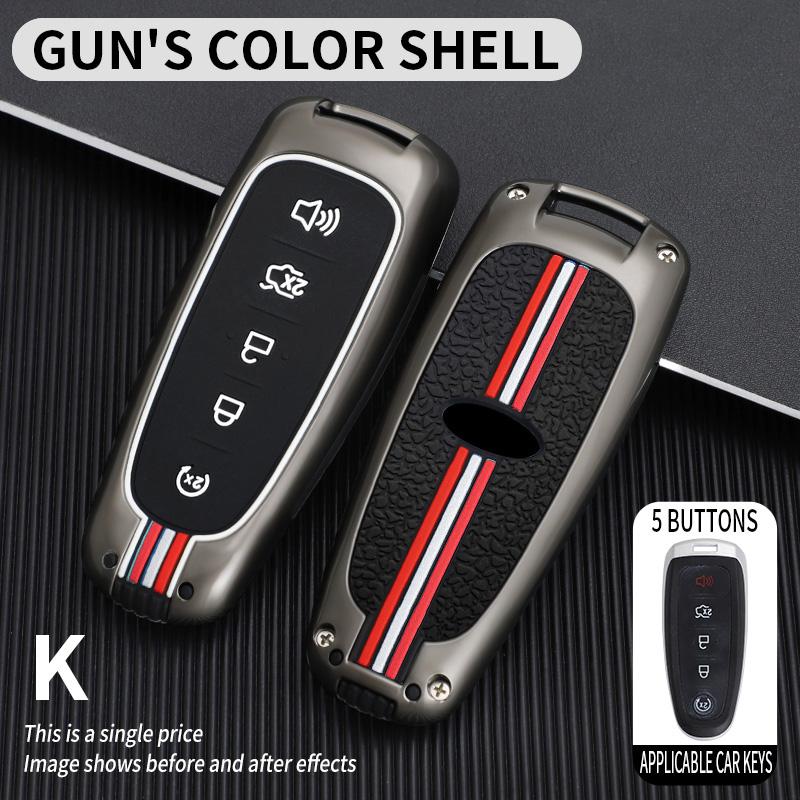 5 Buttons Car Remote Control Key Case Cover Shell Fob For Ford Escape Focus C Max Kuga Edge Explorer Taurus Keyring Accesories