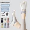 Five-finger Yoga Socks - Anti-slip Pratibha Laces with Elasticated Ankle Straps for Dancing In Cotton Fabric