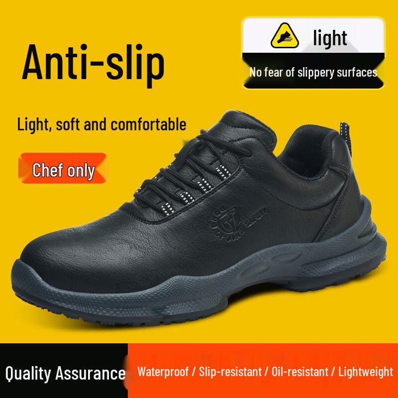 Men s Waterproof Non-slip Chef Work Safety Shoes 39