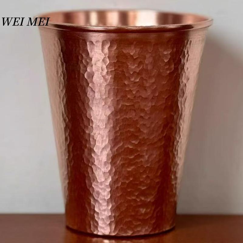 Vintage Copper Mug,310ml Breakfast Coffee Cup,Handcrafted Hammer Texture Friends and Colleagues' Gifts Beer Tea Cup Tableware