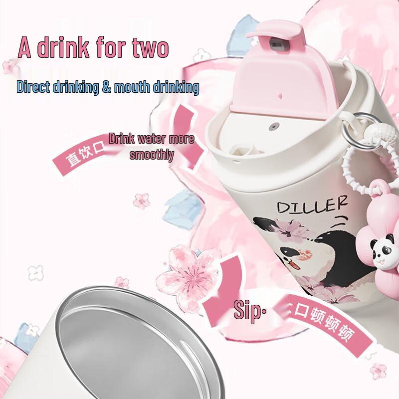 Dilabel Portable Student Stainless Steel Thermos Bottle