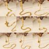 9 Style Cross Stainless Steel Bracelet 18K Gold-plated Anti Fading Chain Bracelet Wedding Handmade Jewelry Vacation Accessories