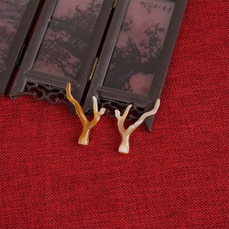 

Ручная работа Заколка для волос в виде рога дракона из смолы: Прическа в древнем стиле и ретро-украшение