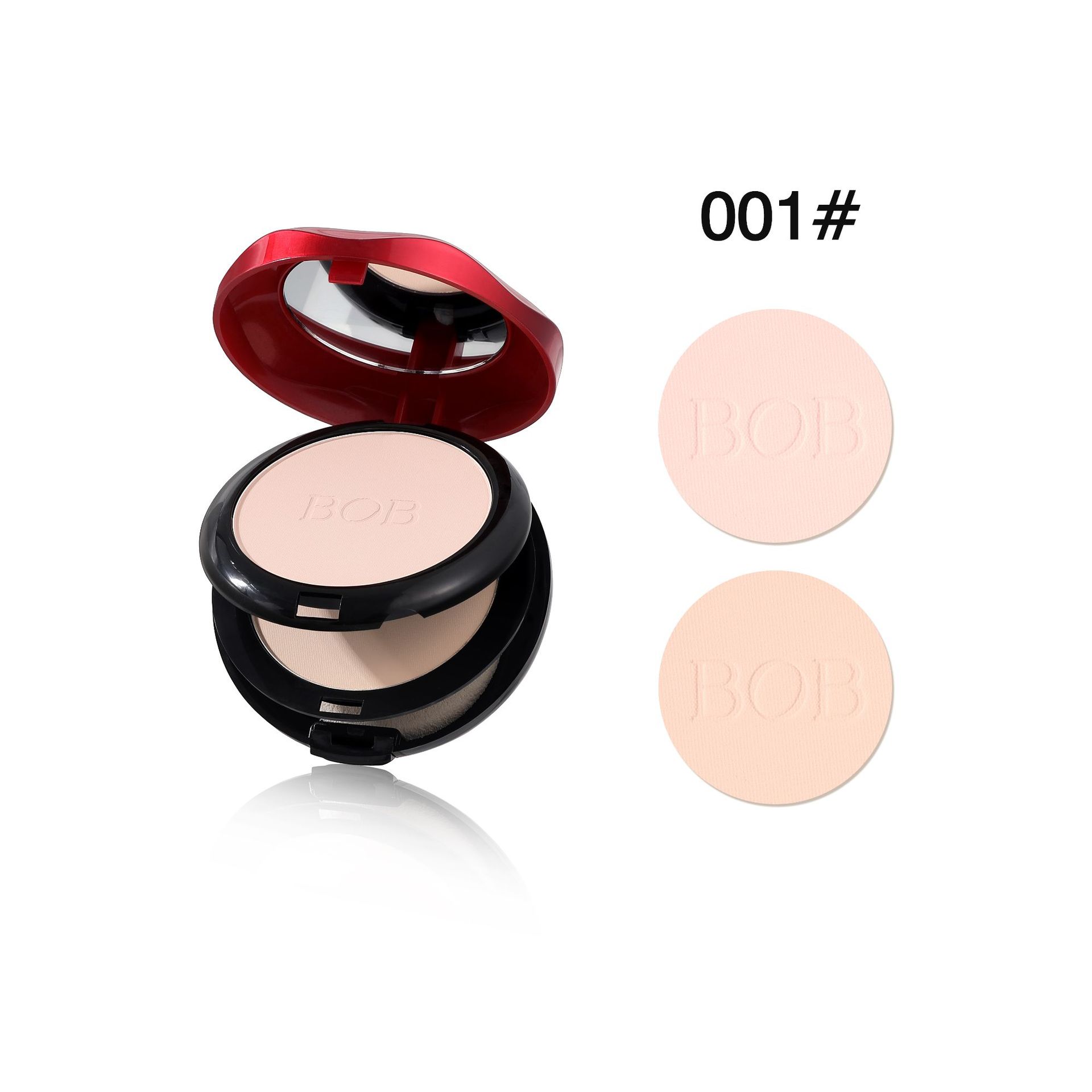 BOB double-effect makeup-holding matte powder, concealer, oil control, double-layer wet and dry dual-purpose, light skin setting powder for women 20g