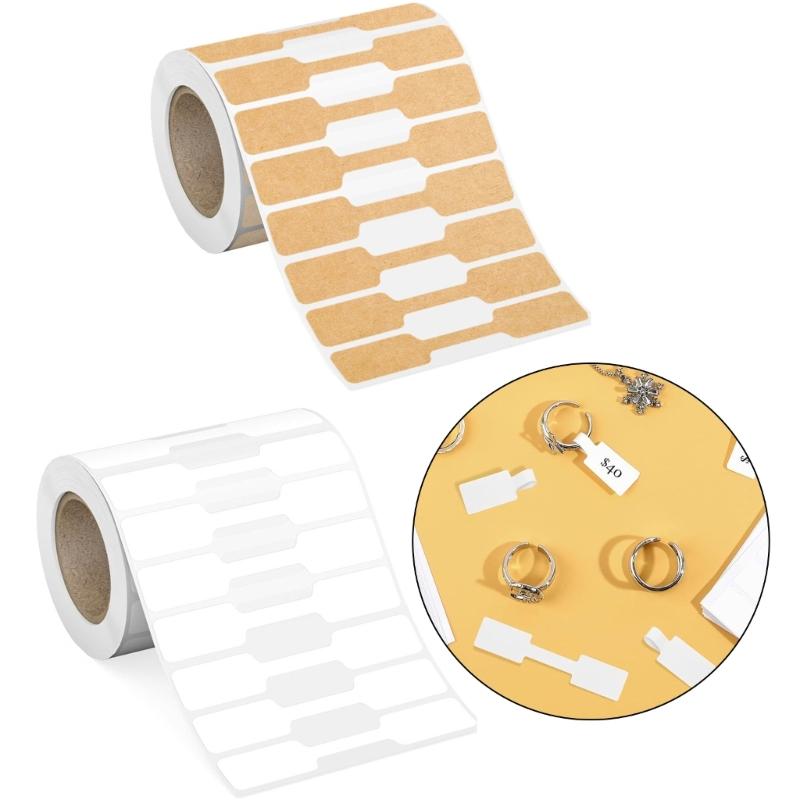 Wiederverwendbare Aufkleberetiketten für Schmuckauslage Selbstklebend Anpassbare Form Preisetiketten Bastelbedarf