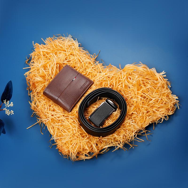 Casual Gift Visit Men'S Belt Wallet Gift Box Automatic Buckle Belt High-End Business Lightweight Gift Box