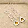Citrine Earrings, 925 Solid Sterling Silver Gemstone Jewelry, Handmade Earrings, For Thanksgiving