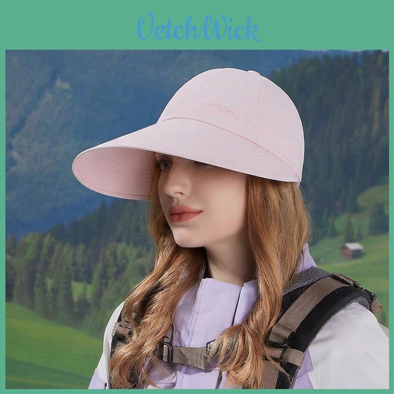 Summer Casual Sun Hat For Women With Foldable Design And Wide Brim Polyester Sunshade Cap