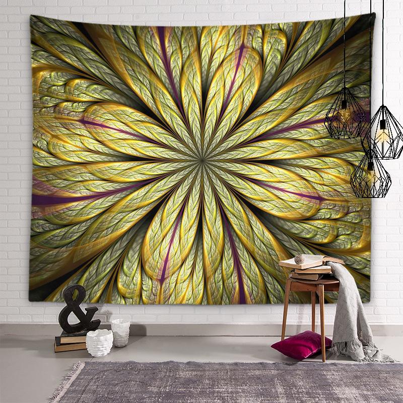 Tapiserie cu pisici colorate cu personalitate, tapiserie psihedelica geometrică, mandala, artă de perete, tapiserie hippie, boemă, decor acasă