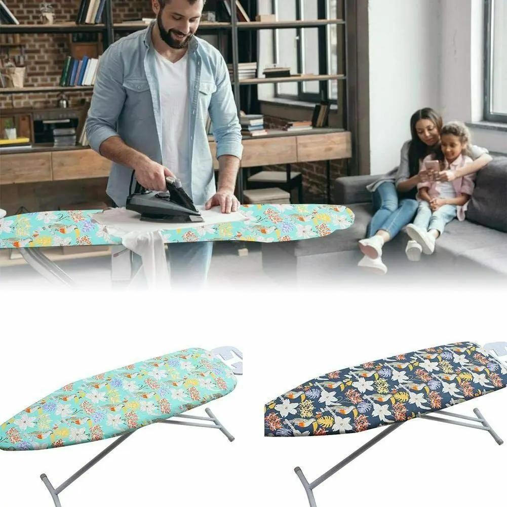Ironing Board Cover Cloth Printed Ironing Board Cover Heat Resistant Padded Case for Home Cleaner Tools 140x50cm