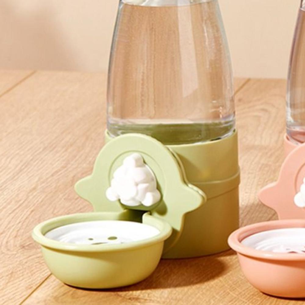 Anti-Splash Pet Water Dispenser 600ml Rabbit Drinking Bowl  For Ferret Bunny Hedgehog Hamster