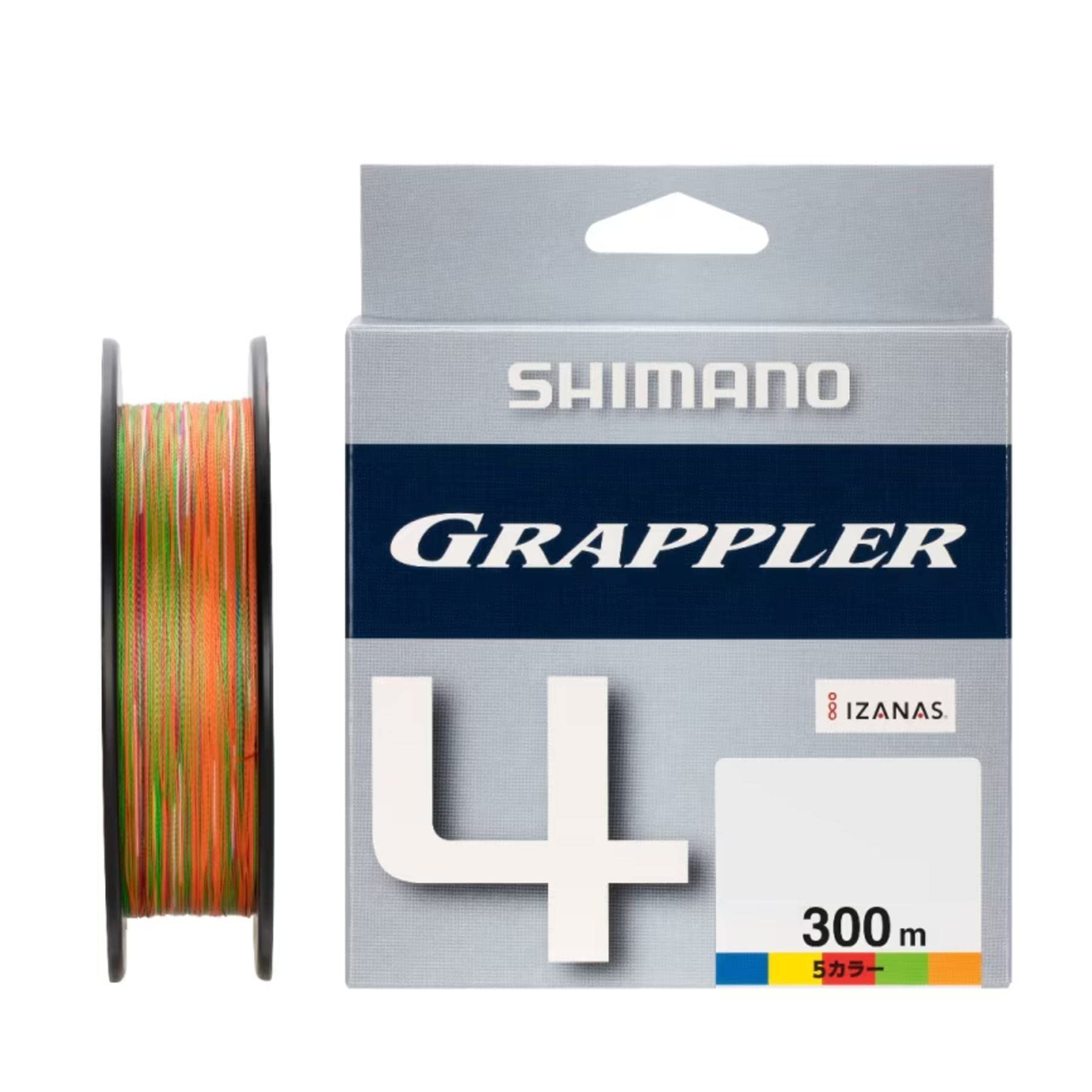 

Shimano Grappler 4 PE 5 Colors Line, 300m, LD-A72W, 0.8,