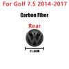 1Pcs VW 3D Car Cover Front Grille Badge Rear Trunk Emblem Decals Accessories For Volkswagen Golf 7 7.5 MK7 MK7.5 GTI R Rline GTD