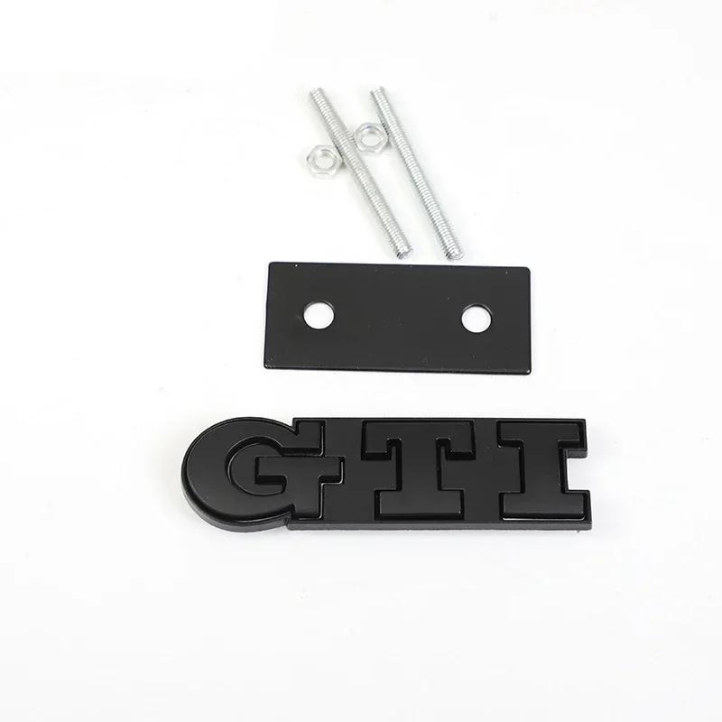 Hijk1 ·1Pcs Car Metal Badge Sticker Front Grille Decal Decoration For VW GTI Passat B6 Golf Mk7 Polo Tiguan Jetta T-ROC Sharan Touran