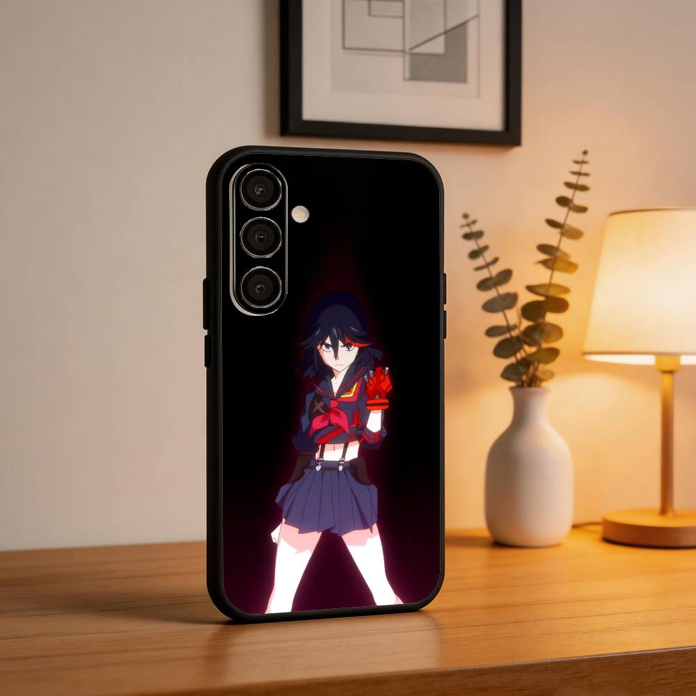 COOL K-Kill La Kill Phone Case For Samsung A73,72,71,A52,51,40,41,A22,A32,31,A13, Soft Black Shell