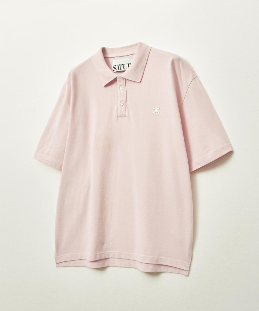 Seteo Basic Pique Polo Short Sleeve T-Shirt Pink