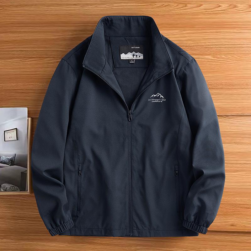 

Men s 2025 Stand-Collar Windproof Jacket: High-End Outdoor Casual Autumn Wear M