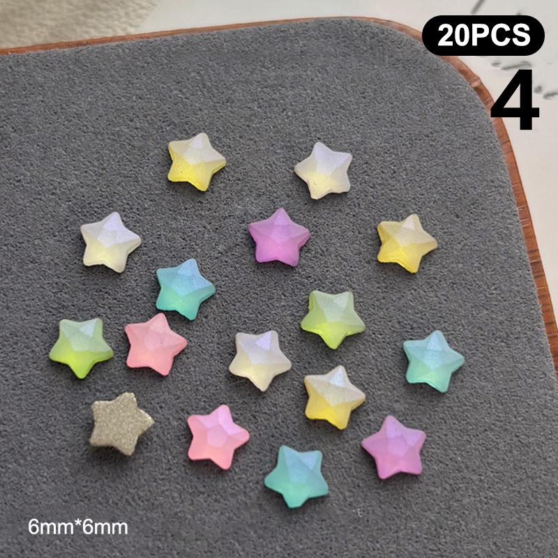 Luxury Love Star Moon Resin Crystal Nail Art Rhinestones Flatback Manicure Accesorios Supplies Decorations Charms for Nails
