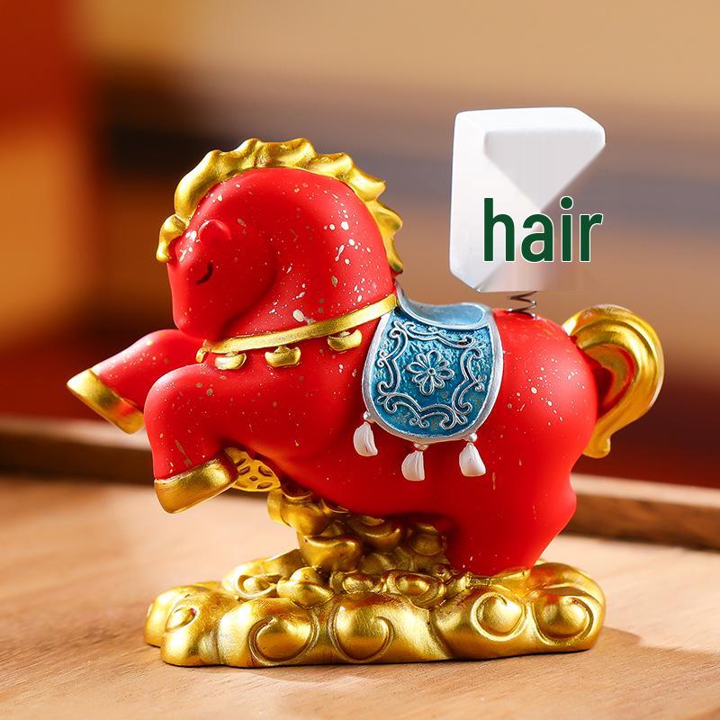 2026 New Year Prosperity Horse Ornament Set: Chinese Style Wealth Gift for Housewarming & Clients