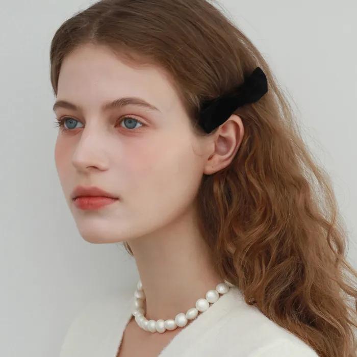 [Hair Pin] [Gift Recommendation]_Black Tie Ribbon Hair Pin