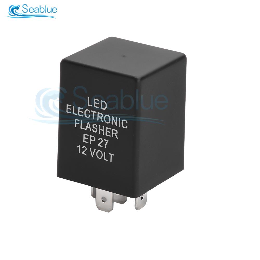 

Universal 5-pin LED Electronic Flasher Relay 12V 150W EP27 Five-legged Car Steering Double Flashing LED Light Flashing Relay 5Pin 12V