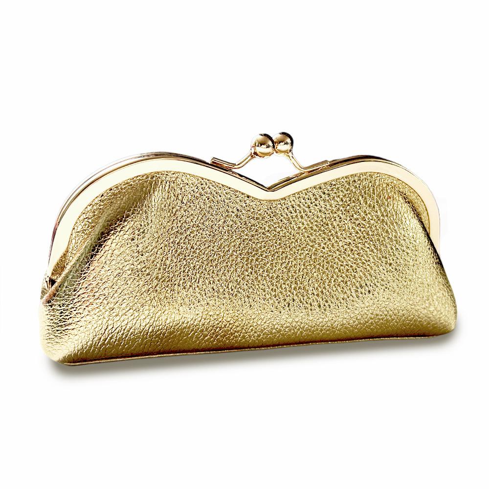 Originální kožené pouzdro na brýle pro ženy, pouzdro na mince, jednoduchá taška na sluneční brýle, přenosné pouzdro na organizér kosmetiky a tužky na obočí