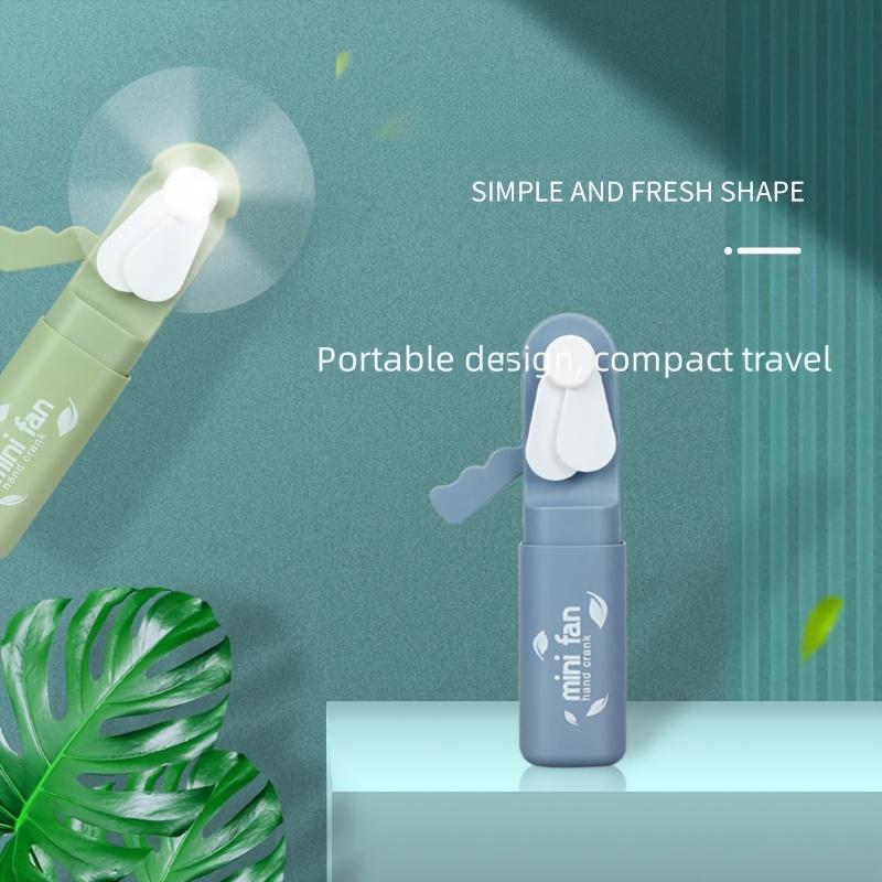4 Pack Mini Handheld Manual Fans, Portable Personal Cooling Devices, Plastic,Fashionable Summer Accessory for Women, Easy to Carry for Travel