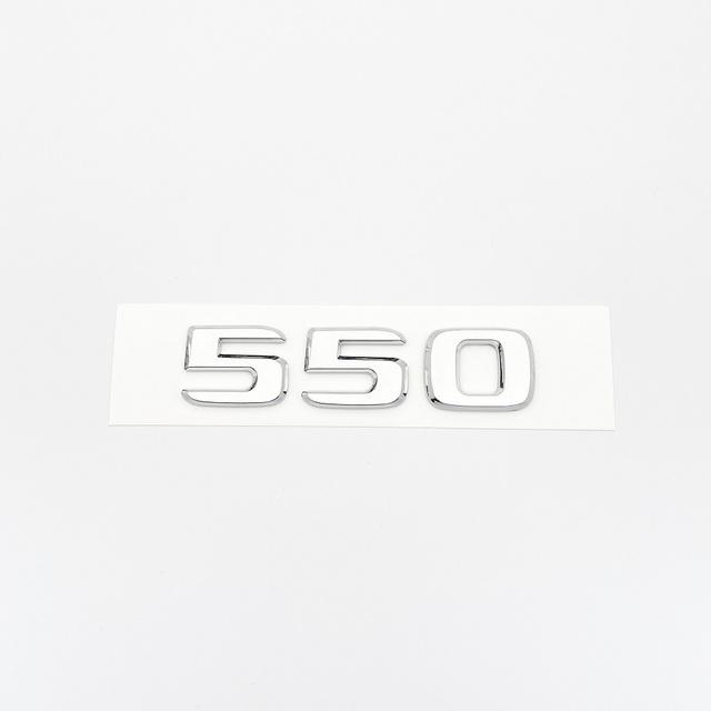 Lettere Argento Cromato 550G 4X4 850 550 D35 B40 D6S B63 Emblema per Mercedes Benz Brabus G Auto Parafango Bagagliaio Posteriore W464 Adesivo Logo