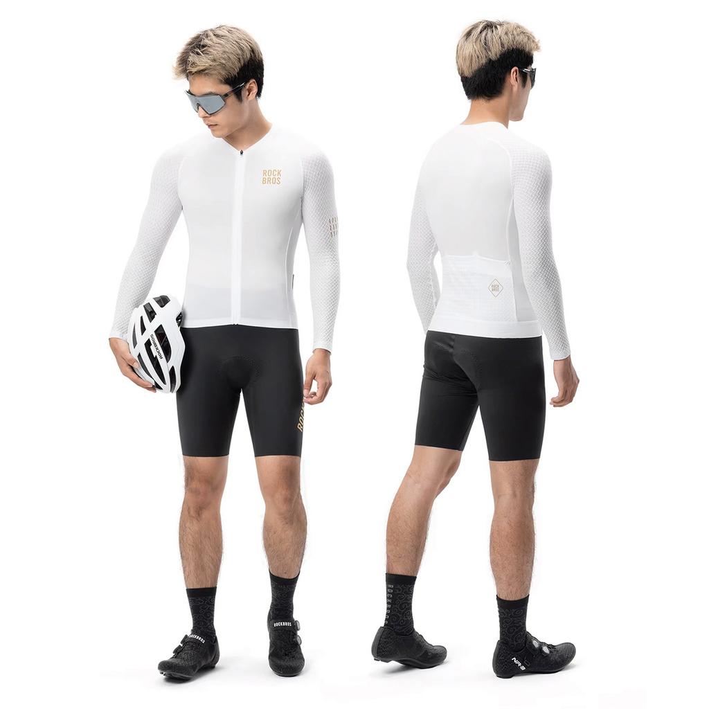 Koszulka Rowerowa Diamond Z Długim Rękawem Rozmiar Xxxl - Biała
