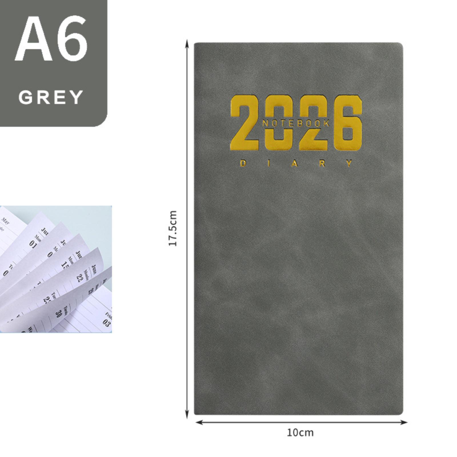 

English Note-taking And Scheduler, A6 Daily Planner, Pocket-sized Portable Notebook, 365-day Weekly Planner One Size