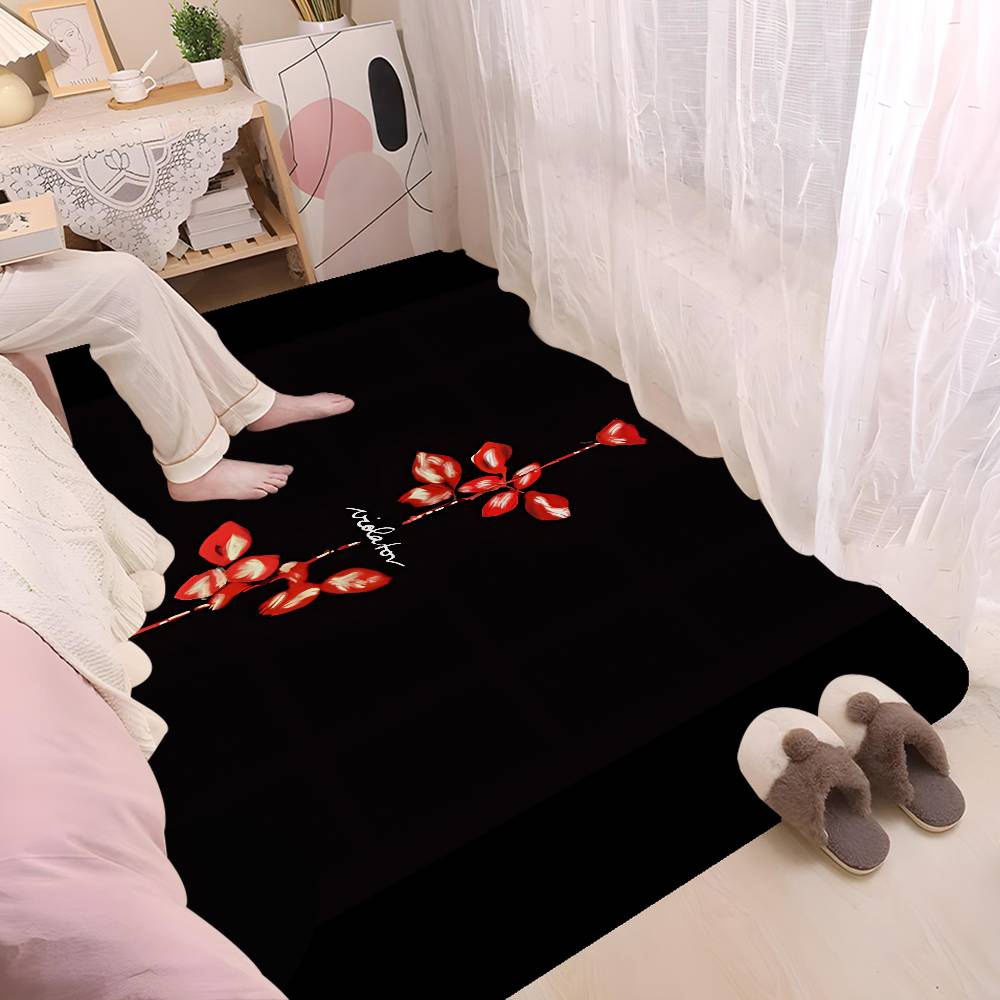 D-Depeche M-Mode Room Mats Retro Multiple Choice Living Room Kitchen Rug Non-Slip Welcome Rug