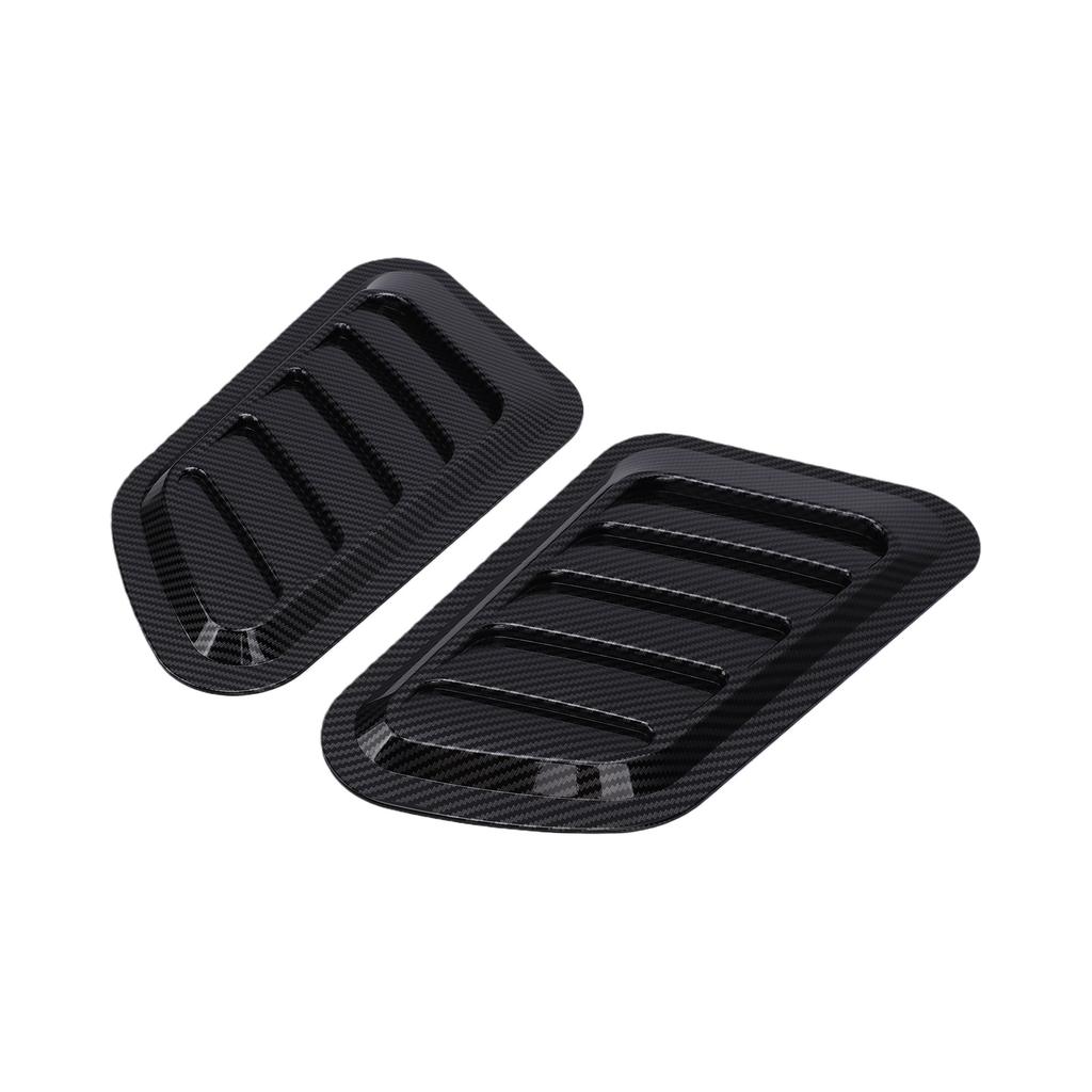 2pcs Hood Air Vents Car Hood Scoop Vent Bonnet Intake Covers Hood Air Flow Louver Decorative Covers