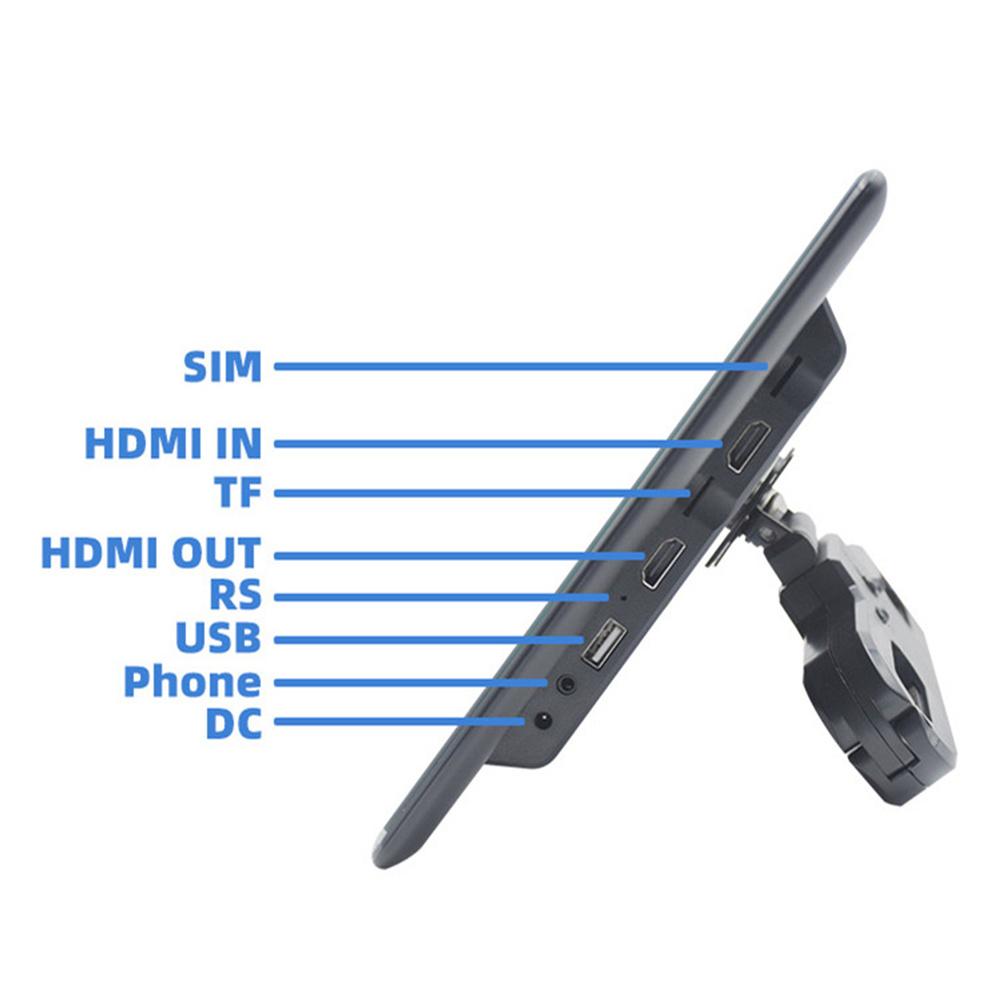 14 Inch Rotating Rotatable Headrest  Ram 8Gb+128Gb Wifi Usb/Sd 3G/4G Bt  Av Aux