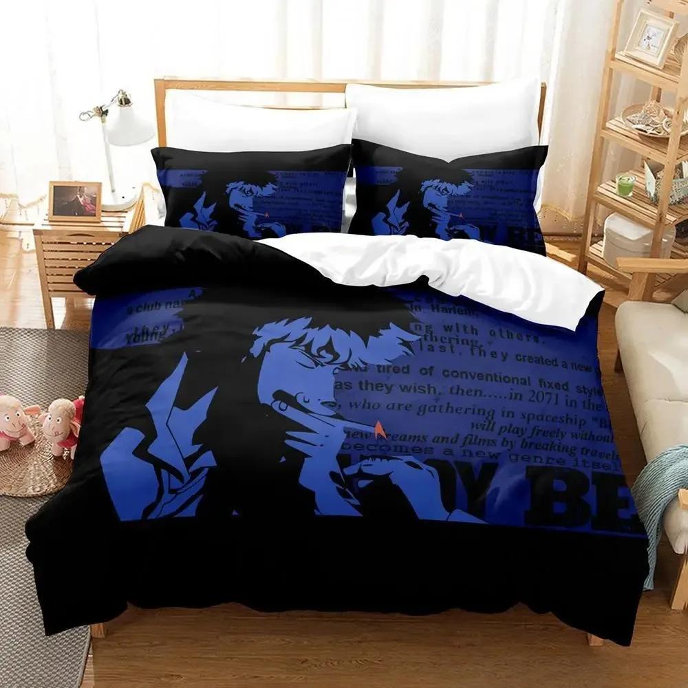 New Cowboy Bebop Beding Set Single Twin Ful Quen King-Sized Dimensionsd Dimensions Bed Linen Set Adult People Kid Bedrom Duvet cover Sets 3D Game Bed