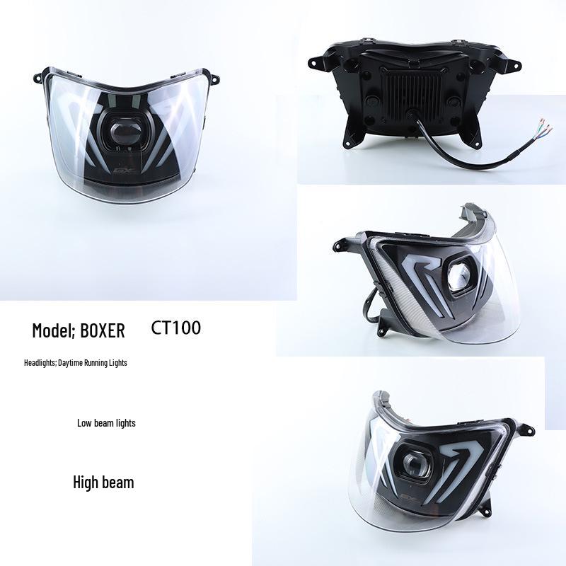 

BAJAJ Motorcycle LED Headlight: Cross-Border Compatible, Daytime Running, High/Low Beam CH-6010 чёрный