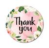 Darling Souvenir Personalized Floral Border Elegant 1.6 Inches Round Thank You Stickers DIY-45