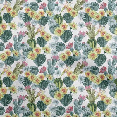 Bavlněný Flex Žlutá Látka Kaktus DIY Oblečení Prošívaná Látka Potisk Látka Na Metráž 40 Palců