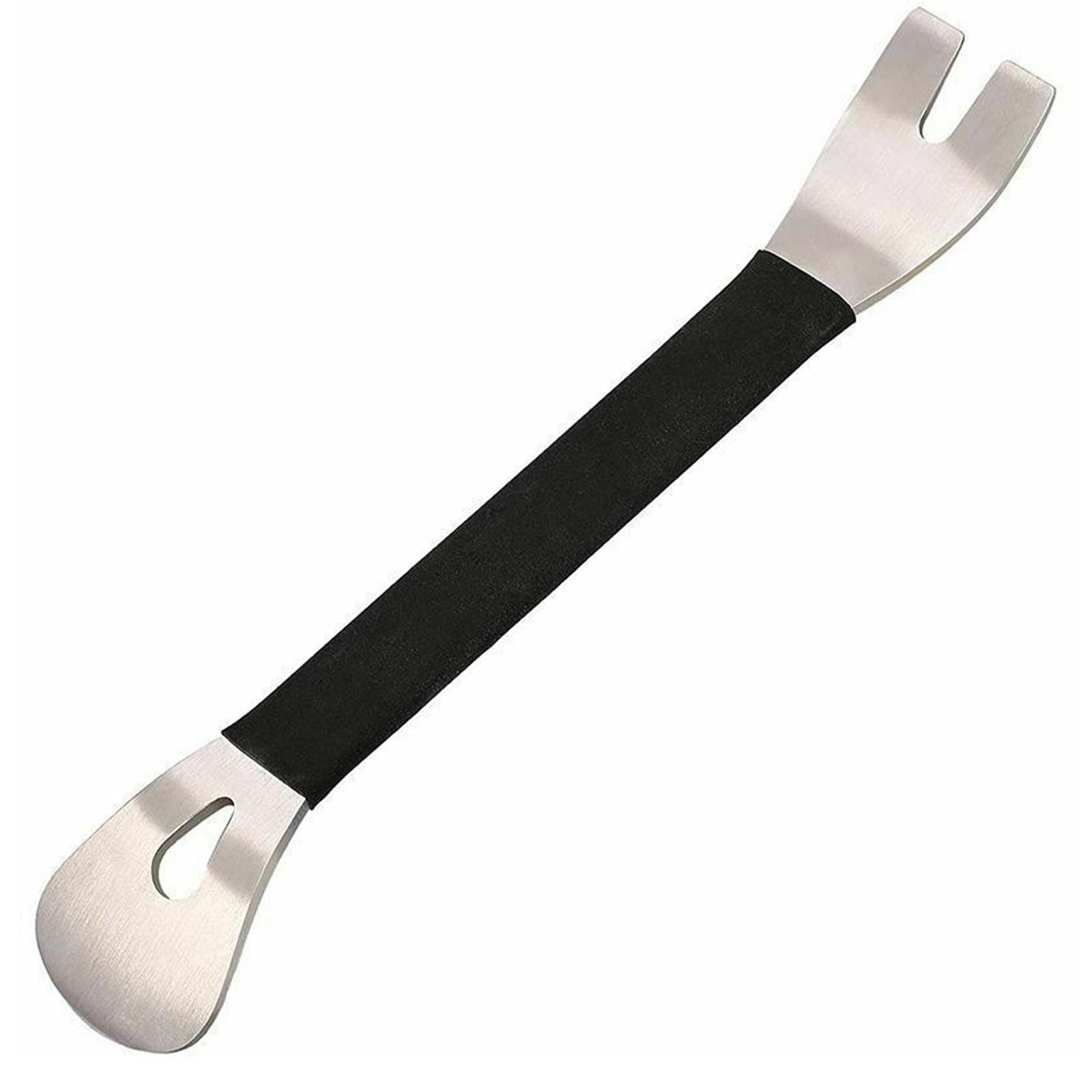 

1 шт. Инструмент для снятия обшивки автомобиля из нержавеющей стали, двухсторонний уровень для снятия обшивки, инструмент для снятия дверной панели, аудиоразъем, крепежный драйвер