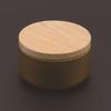 Candle Jar Practical Portable Wood Lid Black Elegant Cosmetic Pot for Coffee