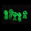 6 Pieces Specter Miniature Ornaments Luminous Alien Car Decoration Resin Statue Flower Pot Garden Landscape Decor