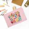 Thank You for Helping Me Grow Custom Name Makeup Bag Personalised Pencil Bags Travel Toiletries Storage Pouch Gifts for Teacher