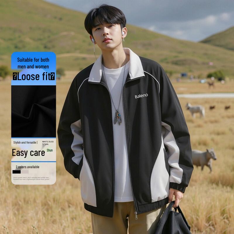 

Baleno Men s Color-Block Stand-Collar Jacket 2XL