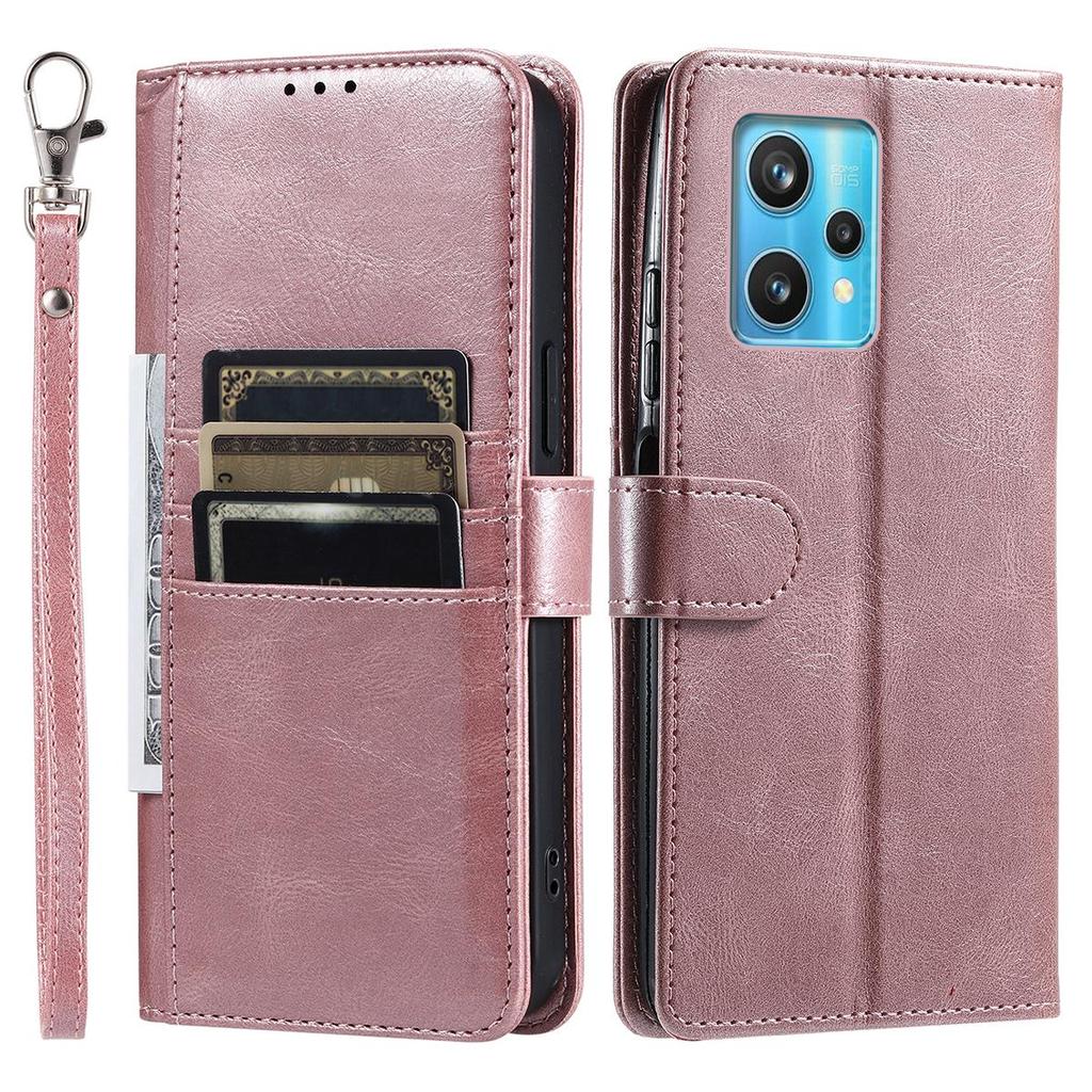 Cover for Realme 9 4G,9 Pro+,Narzo 50 Pro 5G Retro PU Leather Flip Wallet Phone Case Multi Card Slots