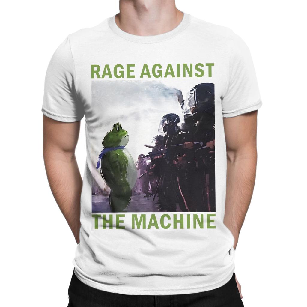 Portland Frog Protest Rage Against The Machine Tshirts Unisex Unisex Funny 100 Cotton Tee Shirt Crewneck T Shirts Plus Size Tops