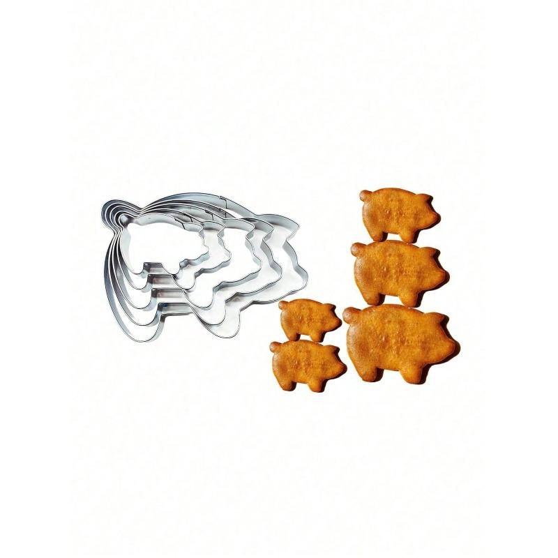 Mexican Bread Mold, Pig Cookie Cutter, DIY Mexican Bread Cutter 5pcs-pig