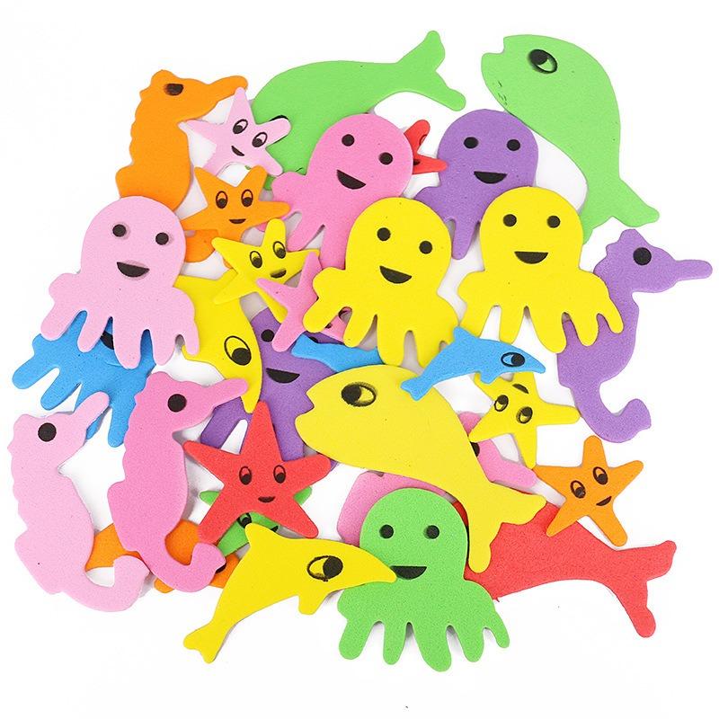 1 Opakowanie Kolorowe Kreskówkowe Naklejki Gąbczaste EVA Ręcznie Robiony Notes Dekoracja DIY Artykuły Papiernicze Pamiątki na Przyjęcie Urodzinowe Nagrody w Grach ZYF