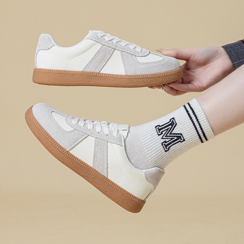 Gacimy Women's Casual Sneakers Breathable Non-Slip Tennis Walking Shoes New Leather Suede Flats Shoes Women Fashion Sports Shoes